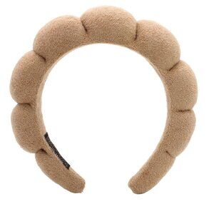 Zenana Spa Sponge Terry Towel Hair Headband, Ash Mocha